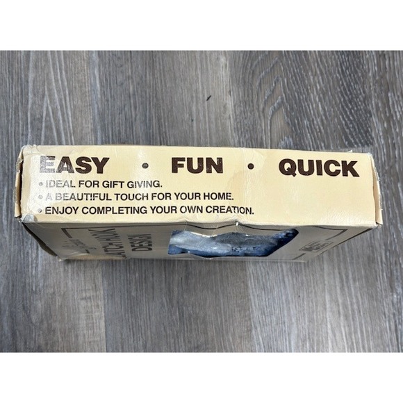 Vintage NIB National Yarn Crafts R303 Unicorn Latch Hook Kit 20x27 Inches New - Picture 6 of 6